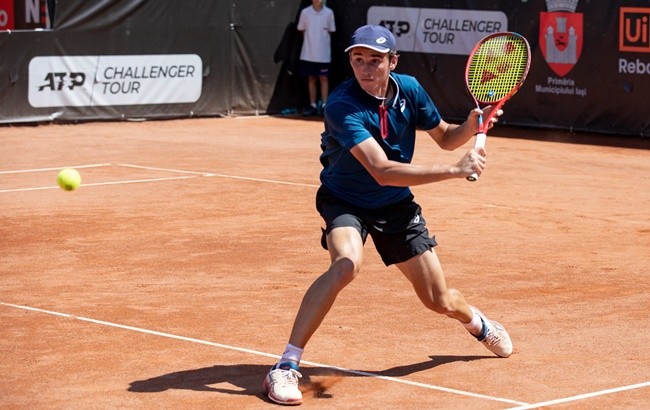 David-Nicholas Ionel - Dimitar Kuzmanov 6-2, 3-6, 4-6 in the second round at Concord Iași Open 2021