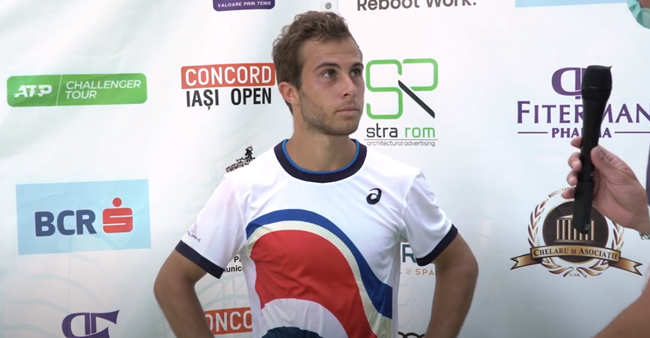 Hugo Gaston, favorite no. 1 at Concord Iași Open 2021, interview after qualifying for the final