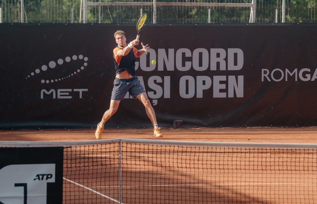 Nord-macedoneanul Kalin Ivanovski, locul 370 ATP, jucător venit din calificări, s-a oprit în sferturi la Concord Iași Open. 